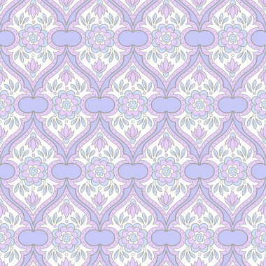 İslami Arap motifi, çiçekli kumaş dikişsiz doku