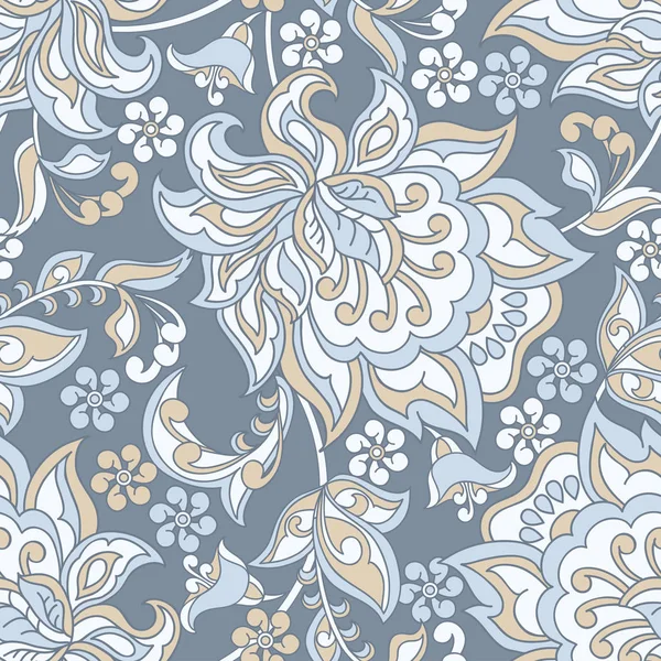 Klasik çiçeksiz desenli. Vektör arkaplanı