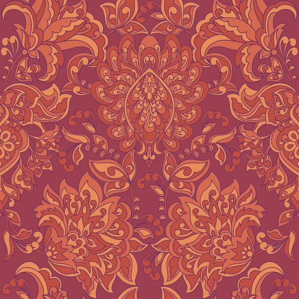 Baroque coloré Vintage Seamless Pattern — Image vectorielle