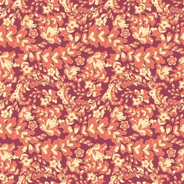 Nahtloses Muster mit Blumen. Vektor Florale Illustration — Stockvektor