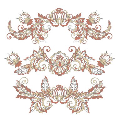 Barok tarzında çiçek tasarımı ögesi