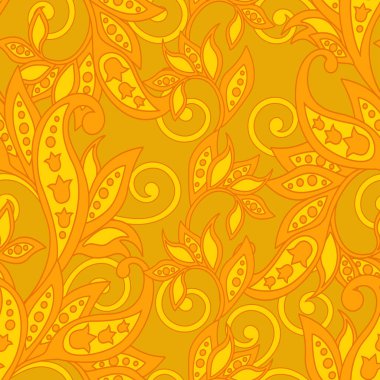 Çiçeksiz desen. renkli vektör arkaplanı