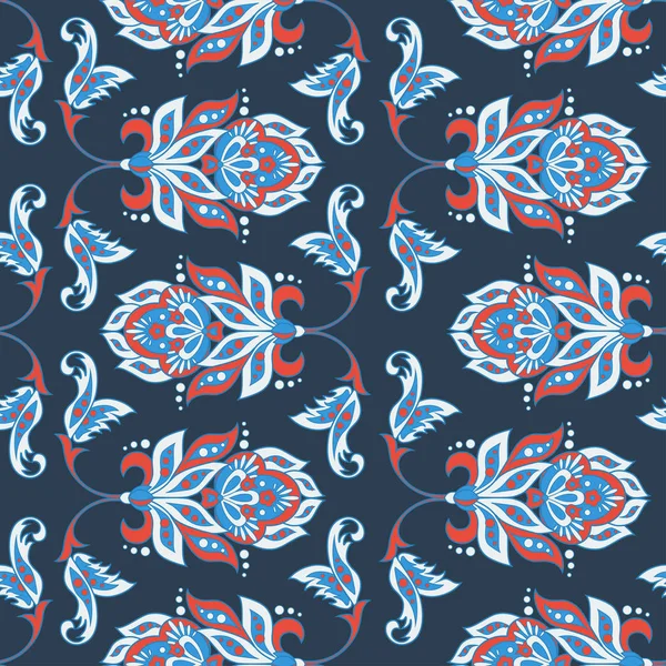 Çiçekli duvar kağıdı. damaskesiz vektör arkaplanı