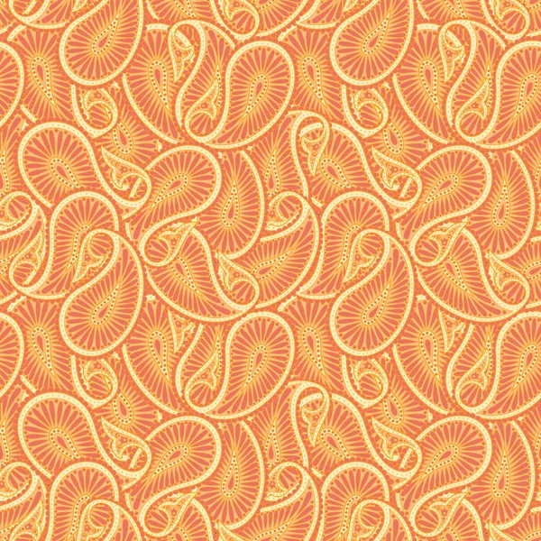 Paisley dikişsiz desen. Vektör etnik süsü