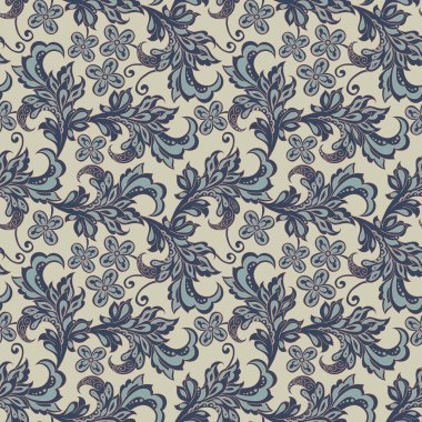 Vintage çiçek seamles desen. vektör arka plan