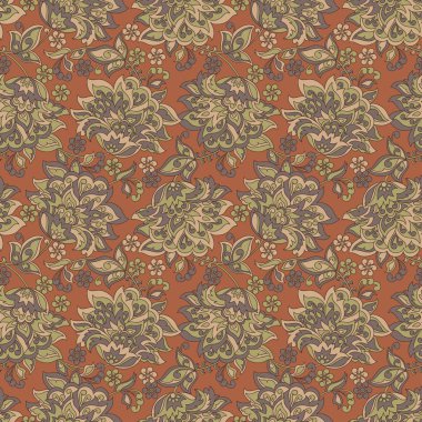 Klasik bir çiçek deseni var. Çiçek vektör arkaplanı