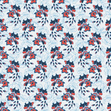 çiçek seamless modeli. vektör süsleme.