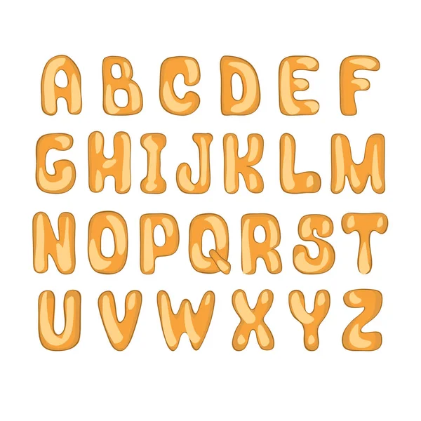 Doodle komik yazı tipi. vektör çizim