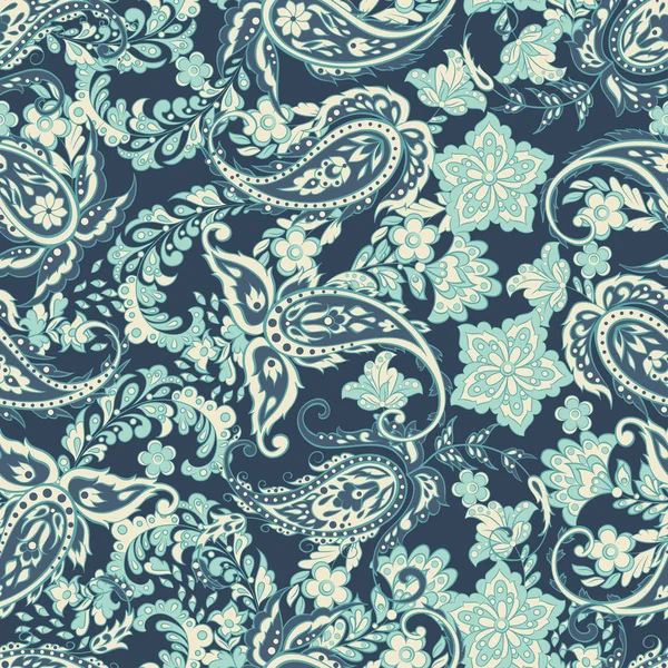 Paisley Floral orientaliska etniska mönster. Sömlös arabisk prydnad. — Stock vektor