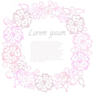  Yaprak ve çiçek kare yuvarlak. 