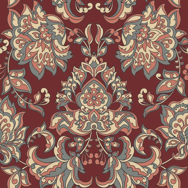 Barok tarzı çiçekli duvar kâğıdı. Kusursuz vektör deseni