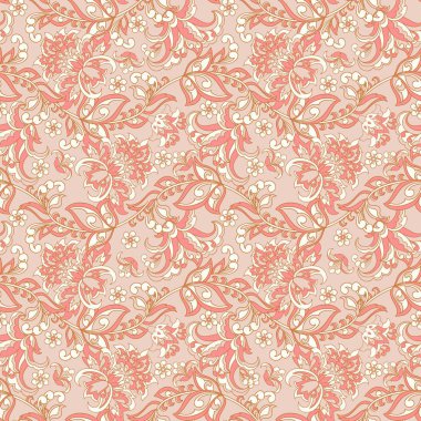 çiçek antika arka plan seamleaa deseni