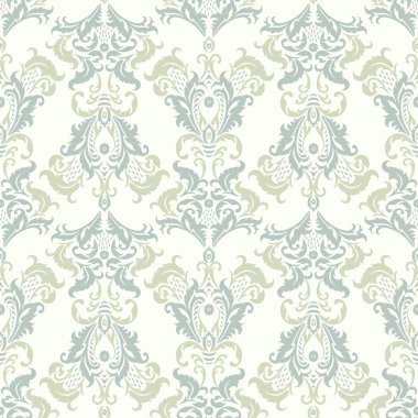 Damask Kusursuz Düzen. Çiçekli eski duvar kâğıdı