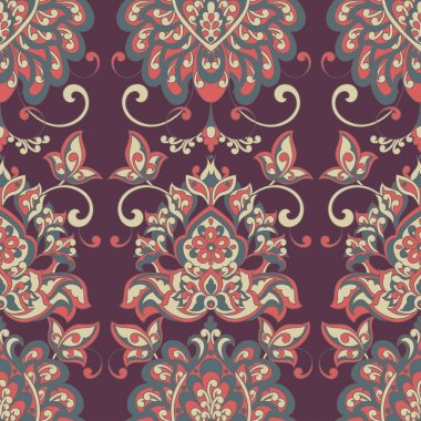 Damasko tarzı Vintage seamless modeli