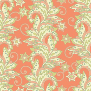 damasko çiçek seamless modeli. 