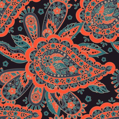 Paisley Seamless Asya modeli