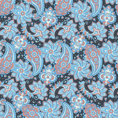 Paisley pürüzsüz desen.