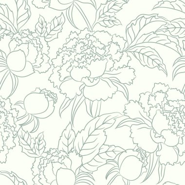 Şakayık seamless modeli.