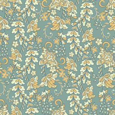 Çiçek arkaplan. Kusursuz vektör deseni