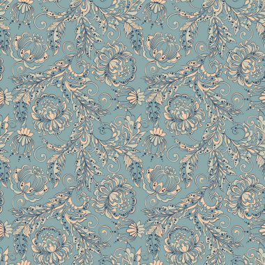 Güzel eski model. Çiçek vektör arkaplanı