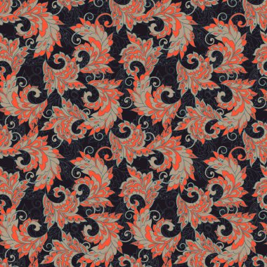 Batik Tarzında Çiçeksiz Desen. 