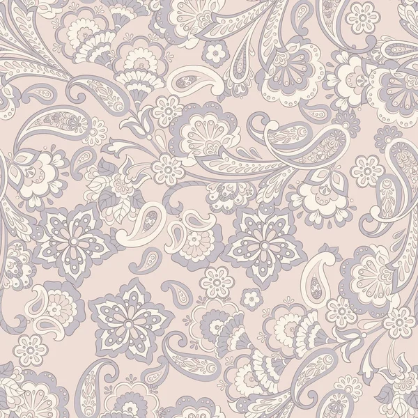 Nahtlose florale Vintage Hintergrund. Vektormuster für Textildesign — Stockvektor