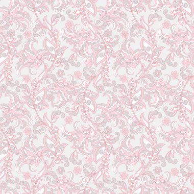 Klasik çiçek desenli.