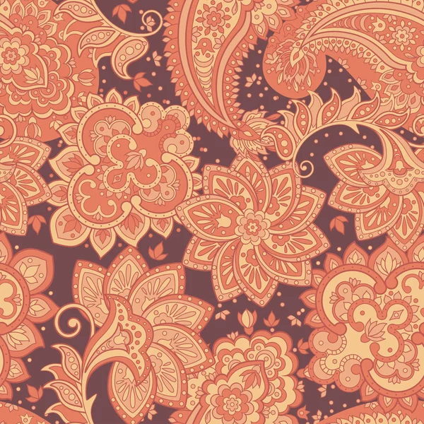 Nahtloses Paisley-Muster — Stockvektor