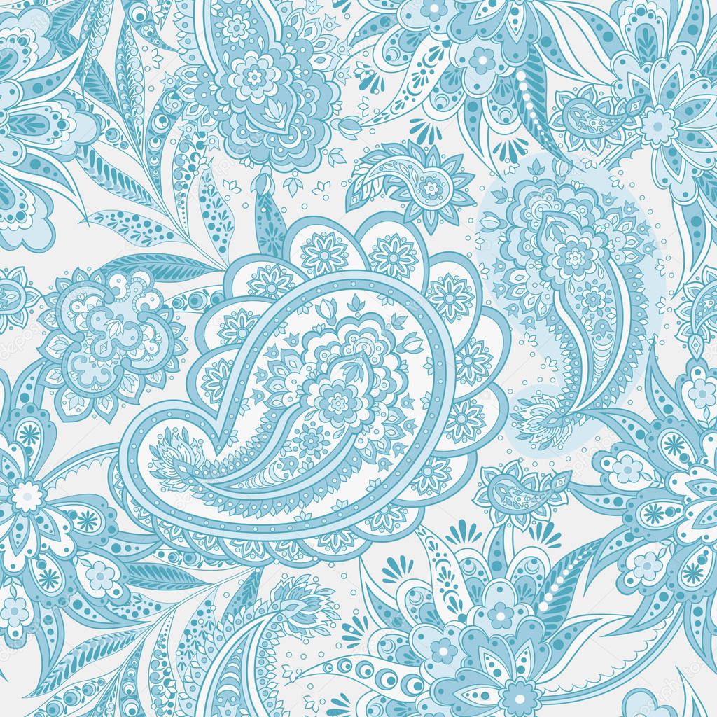Paisley seamless  pattern. Vector ethnic ornament