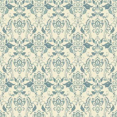 Çiçeksiz, klasik bir geçmişi var. Tekstil tasarımı için vektör arkaplanı