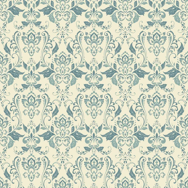 Fondo vintage sin costuras floral. Fondo vectorial para el diseño textil — Vector de stock