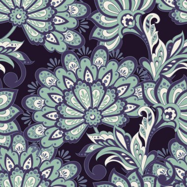 Hint batik tarzında Vintage desen.