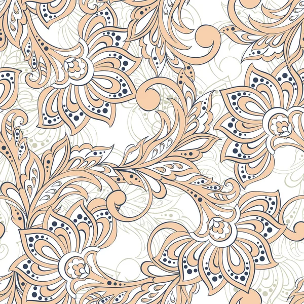 Vintage pattern in indian batik style. — Stock Vector