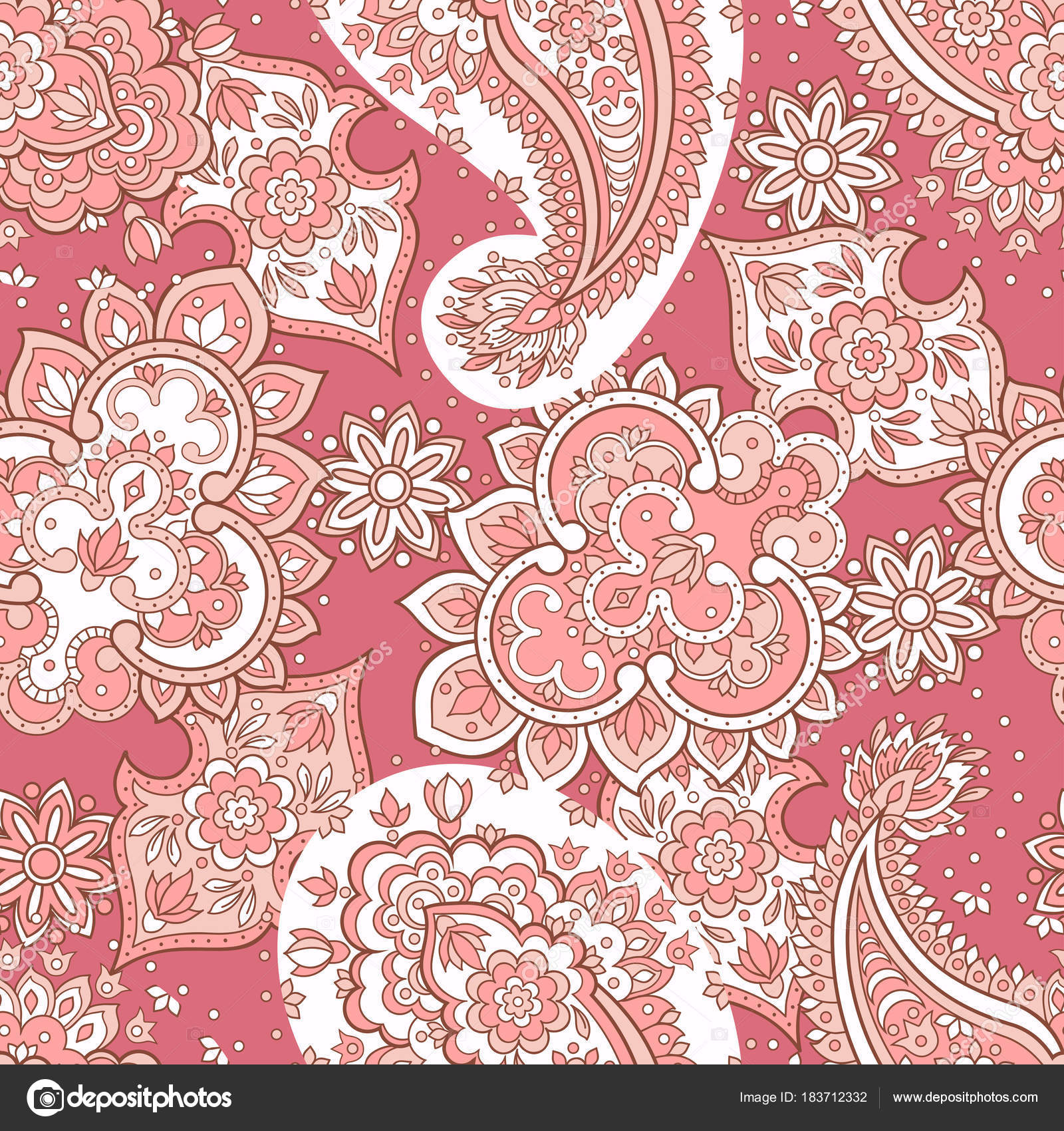 Seamless Paisley Pattern In Asian Ethnic Style Stock Vector C Meduzzza Seamless Paisley Pattern In Asian Ethnic Style Stock Vector C Meduzzza