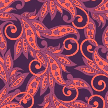 Barok tarzı çiçek desenli.