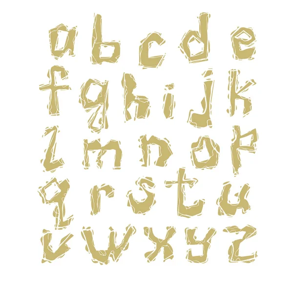 Vektorbuchstaben des lateinischen Alphabets — Stockvektor