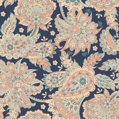 Hint tarzında çiçekli desensiz desenler. Çiçek vektör arkaplanı