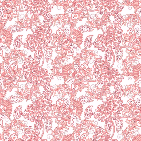 Motif floral sans couture. Fond coloré — Image vectorielle