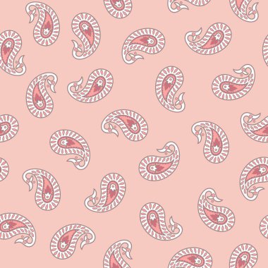 Paisley Çiçek Doğulu Etnik Düzen. Kusursuz Arap Süslemesi.