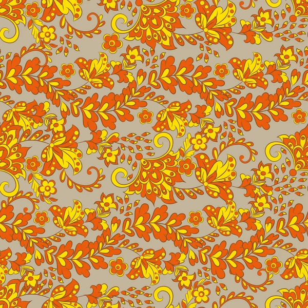 Floral background. Seamless vector pattern — Stock Vector