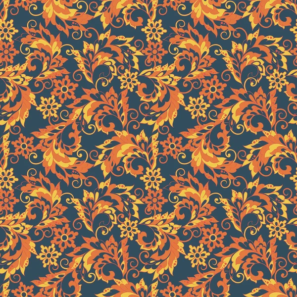 Patrón floral. fondo de vector sin costuras — Archivo Imágenes Vectoriales