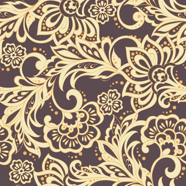 Elegance Dikişsiz desen Etnik çiçekli