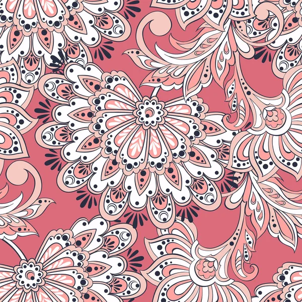 Motif vintage dans le style batik indien . — Image vectorielle