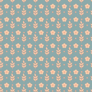 Tekstil duvar kağıdı arkaplanını sarmak için küçük şirin, pürüzsüz desen