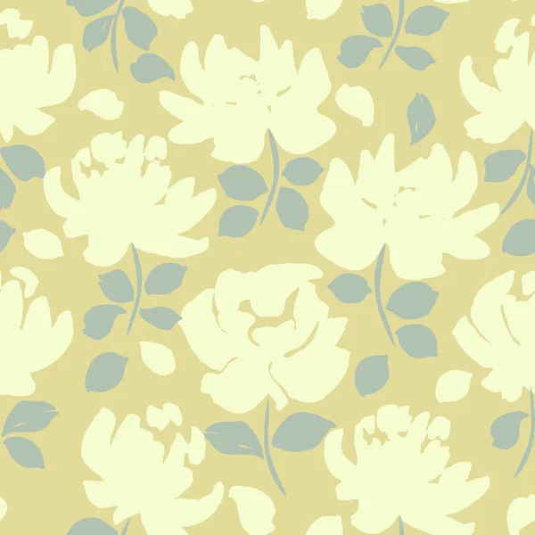 Vector bloemen naadloos patroon — Stockvector