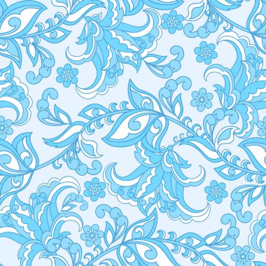 Çiçeksiz desen. Vintage vektör arkaplanı