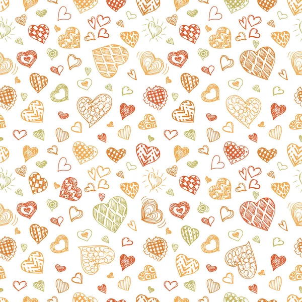 Valentines Day seamless vector pattern. — Stock Vector