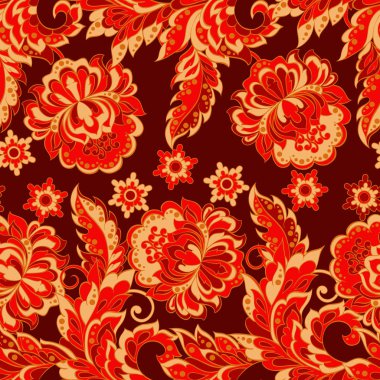 Folklorik Batik vektör süsü. Etnik Çiçeksiz desen.