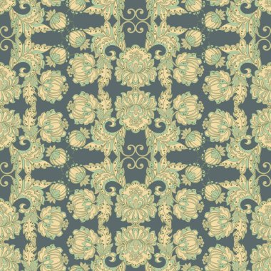 Klasik çiçek desenleri. kusursuz vektör arkaplanı