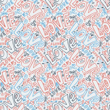 kelime sevgisiz vektör deseni